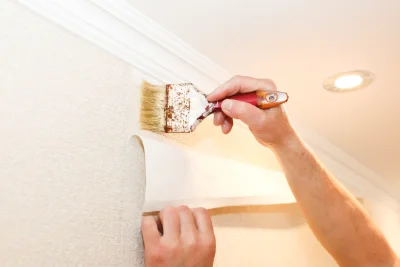 Pose de papier peint à Chérisy — revêtements muraux et toiles de verre